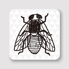 fly bug doodle