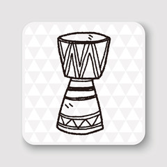African drum doodle