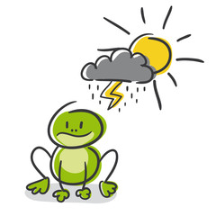 Stick Figure Series Green