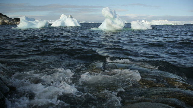 Icebergs Global Warming Melting Frozen Mass Ecotourism Disko Bay 