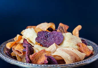 Plate of Vegetable Crisps