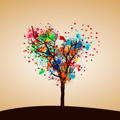 Paint splash tree