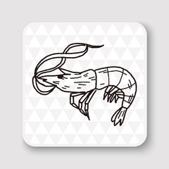Shrimp doodle