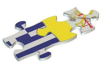 Vatican and Greece puzzles from flags