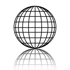 Earth globe icon