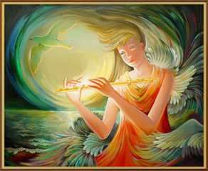 Magic dream. Oil painting on canvas. © nataljacernecka