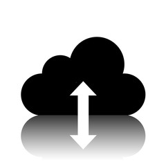 Cloud icon, vector illustration. Flat design style