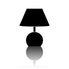 Stock Vector Illustration. Lamp icon