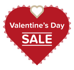 Valentine's day sale stamp