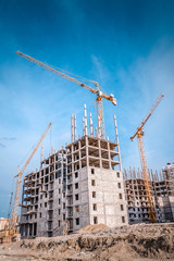 Building of new multi-storey house