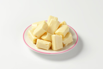 White chewy candies