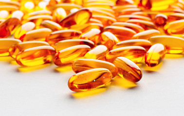 Biological additives to food, vitamins for a healthy lifestyle, capsules an omega 3 with cod-liver...