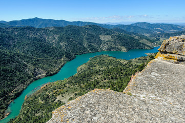 Fototapeta na wymiar View of Siurana Dam Lake, Spain