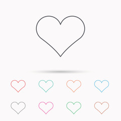 Heart icon. Love sign.