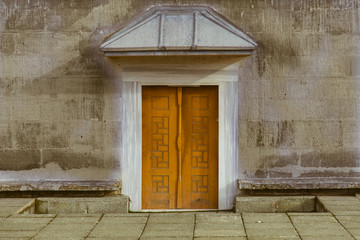 Ancient mosque door in Ankara,Turkey