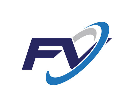 FV Letter Swoosh Visual Logo