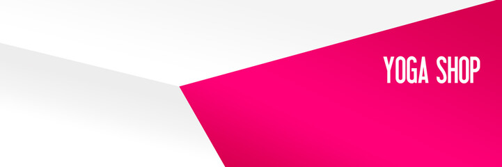 Yoga Shop - Copy space - Illustration Background - Text Graphic - Modern Design