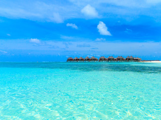 Plakat beach with Maldives