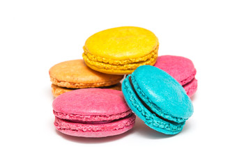  macaroons variety closeup.