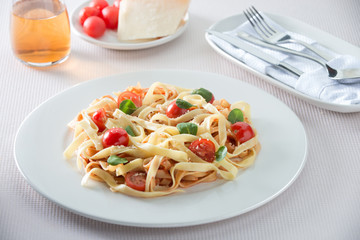italian spaghetti with tomatos