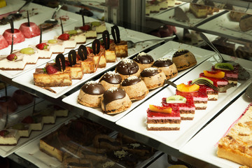 A variety of cakes
