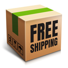 Free Shipping - obrazy, fototapety, plakaty