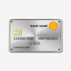 Bank card, credit card design template