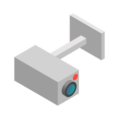 Surveillance camera  isometric 3d icon