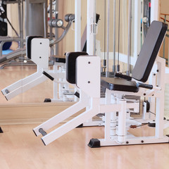 interior of gym with equipment