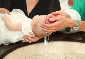Fototapeta Newborn baby baptism obraz