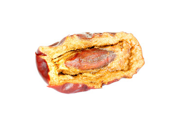 Half of dried date fruit
