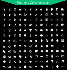 Food and Drink icons set 