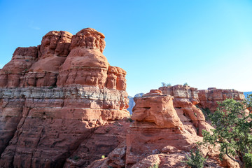 Fototapeta premium Beautiful Sunset Scenery of Sedona Arizona national forest