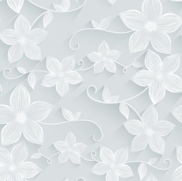 Seamless background floral pattern