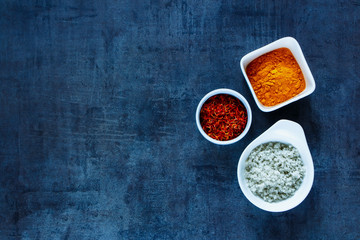 Obraz na płótnie Canvas Spices in bowls