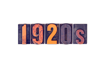 1920s Concept Isolated Letterpress Type