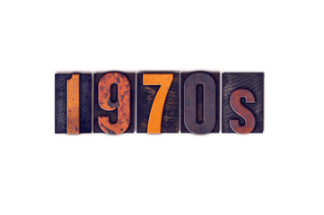 1970s Concept Isolated Letterpress Type