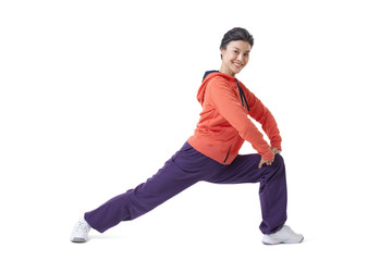 Senior woman doing work-out