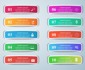 Obraz premium Business Infographics origami style Vector illustration. Bulb icon.