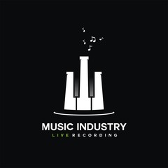 music industry logo template