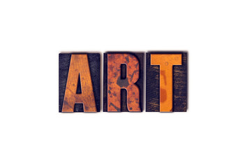 Art Concept Isolated Letterpress Type