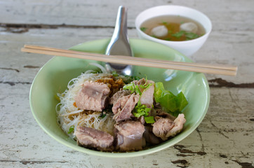 Noodle Soup with Pork Ribs.