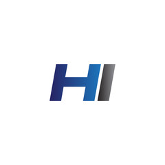 Simple Modern letters Initial Logo hi