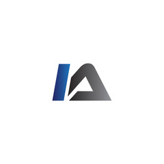 Simple Modern letters Initial Logo ia