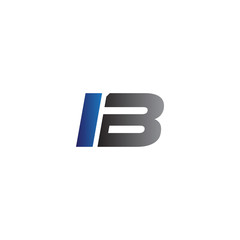 Simple Modern letters Initial Logo ib