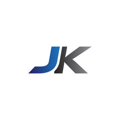 Simple Modern letters Initial Logo jk