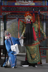 Man And Woman In Ceremonial Costume