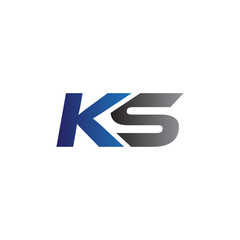 Simple Modern letters Initial Logo ks