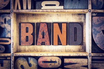 Band Concept Letterpress Type