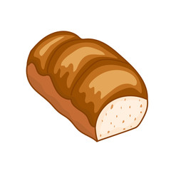 Bread isolated illustration